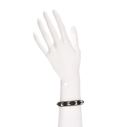 Valentino Garavani Vitello Rockstud Bracelet Black 2 of 5
