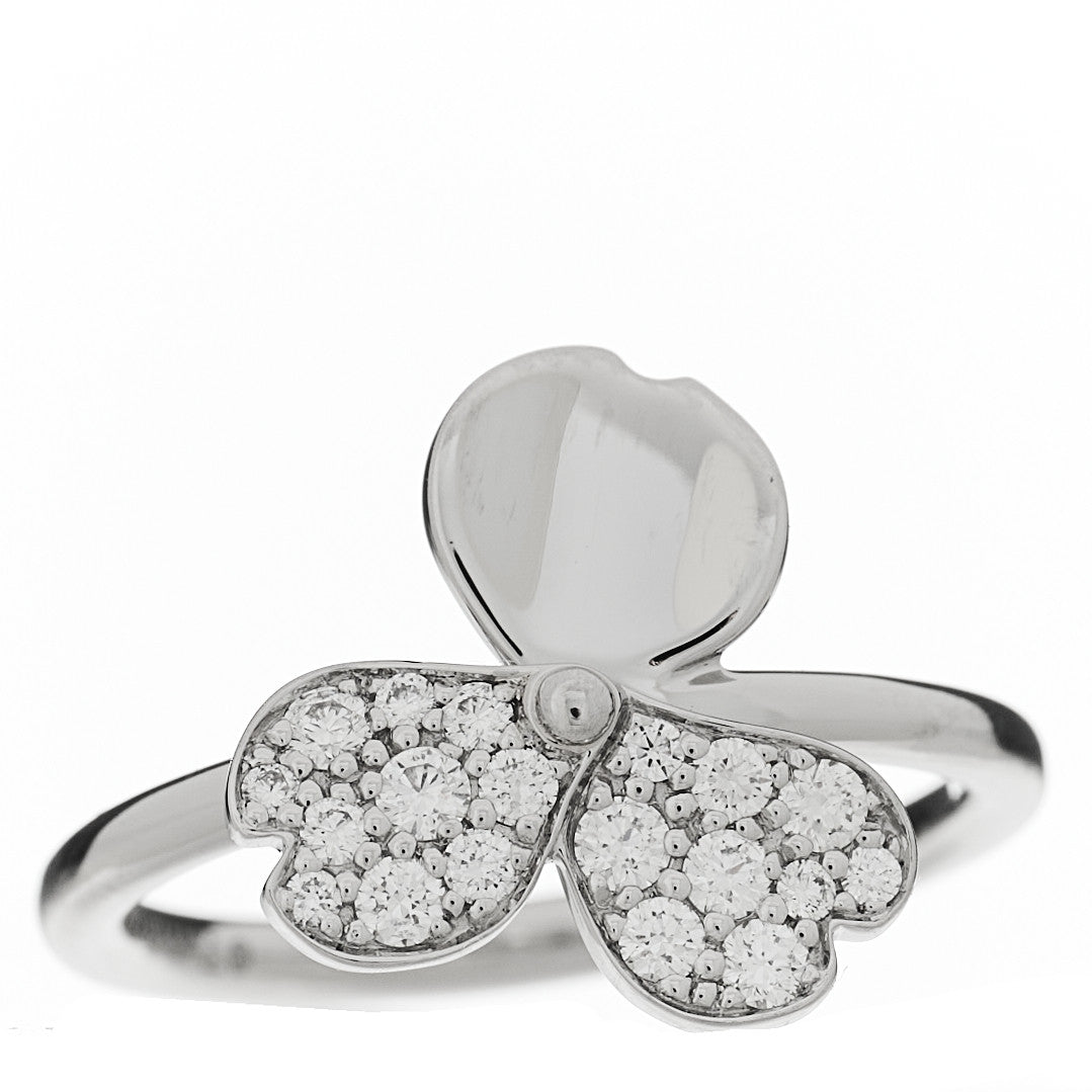 Tiffany Platinum Diamond Paper Flowers Ring 47 4 3 of 6
