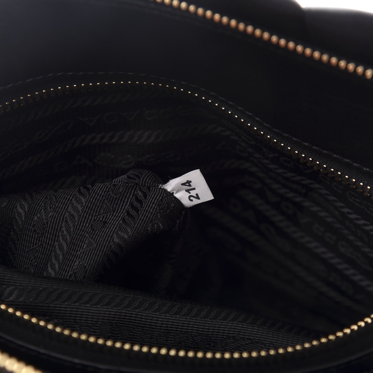 Prada Tessuto Nylon Gaufre Tote Black 9 of 10
