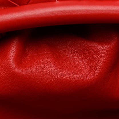Bottega Veneta Nappa Maxi Intrecciato The Pouch Oversized Clutch Bright Red 6 of 8