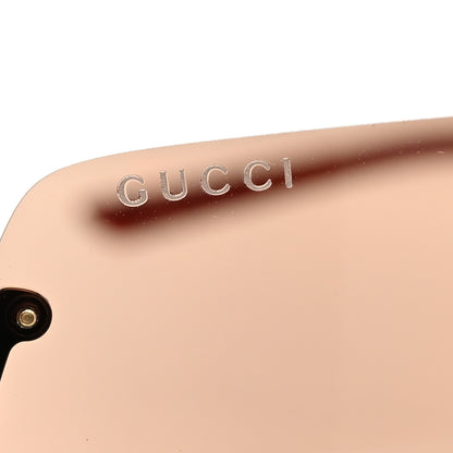 Gucci Metal Mask Shaped Frame Sunglasses GG1561S Brown 7 of 8