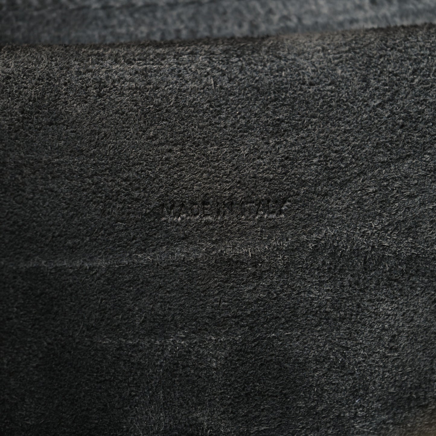 Grained Calfskin Mini Belt Bag Grey
