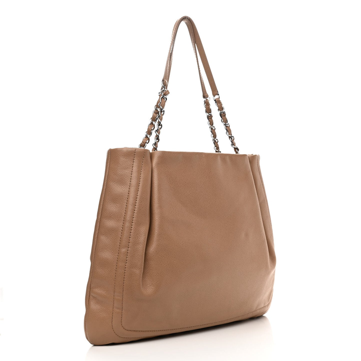 Caviar CC Timeless Shoulder Bag Dark Beige