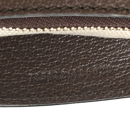 Gucci GG Supreme Monogram Textured Dollar Calfskin Web Small Ophidia GG Handbag Beige Ebony New Acero 7 of 12
