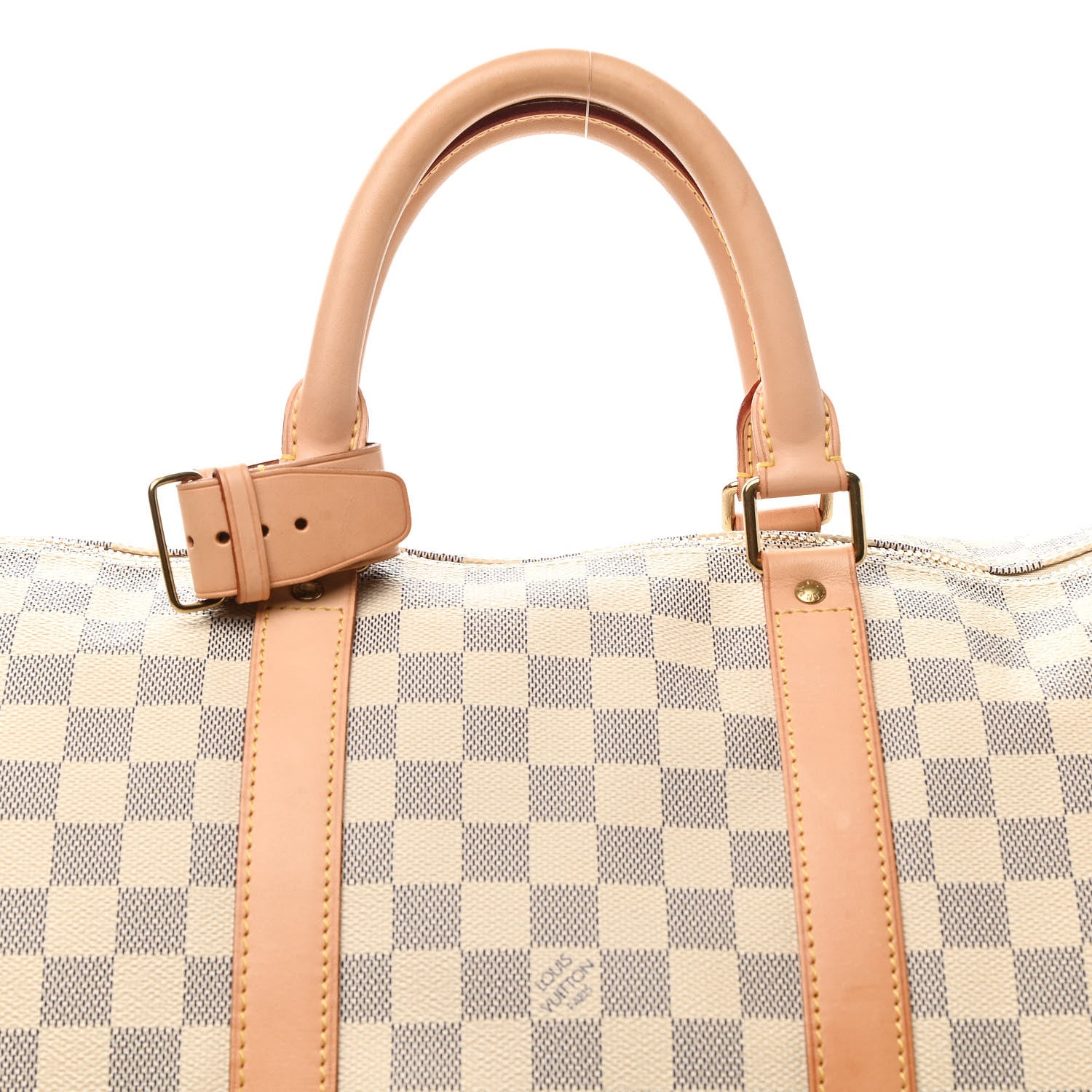 Louis Vuitton Damier Azur Keepall Bandouliere 55 8 of 10