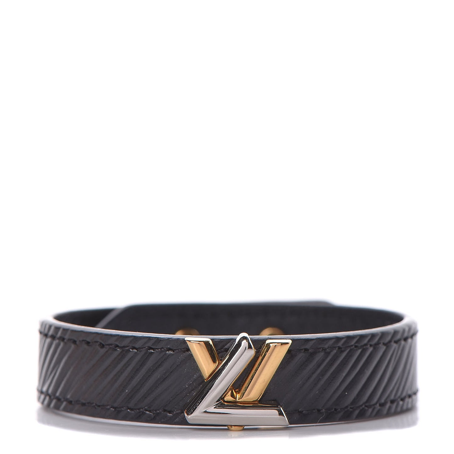 Epi Twist It Bracelet 17 Black