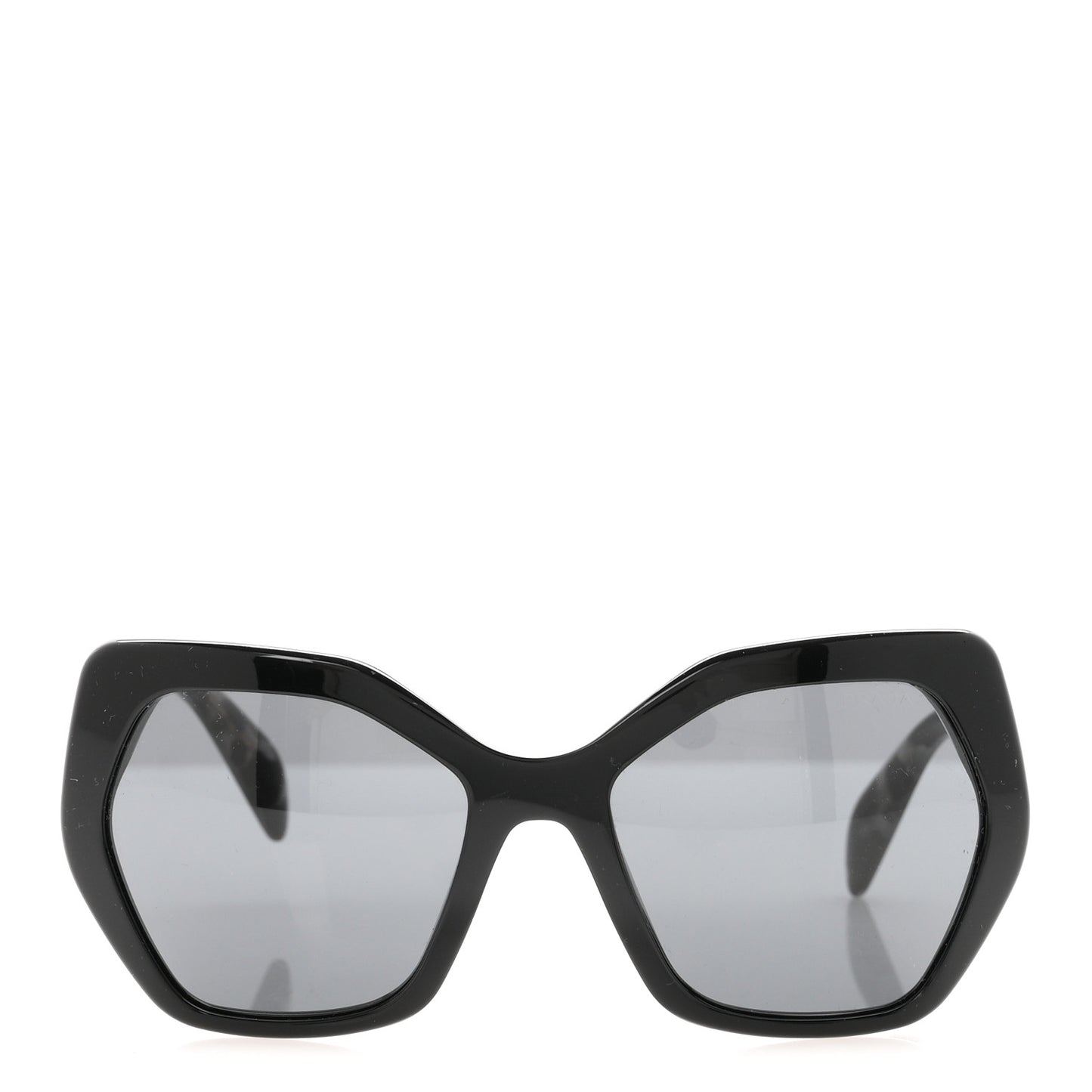 Acetate Sunglasses SPR 16R Black Tortoise Grey