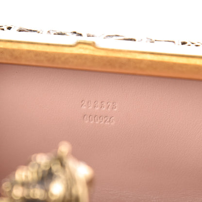 Alexander McQueen Metal Filigree Crystal Embellished Duchesse Skull Box Clutch Gold 8 of 14