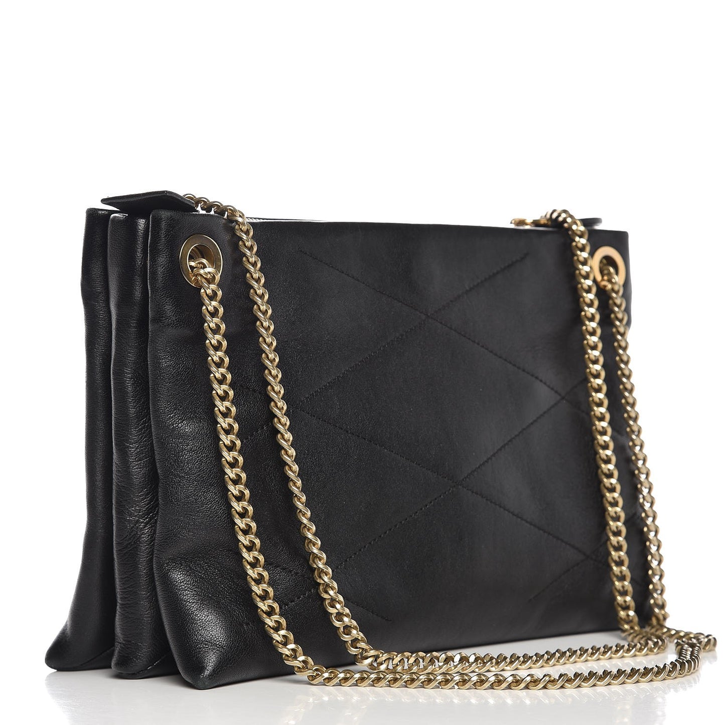 Lambskin Quilted Small Sugar Shoulder Bag Black