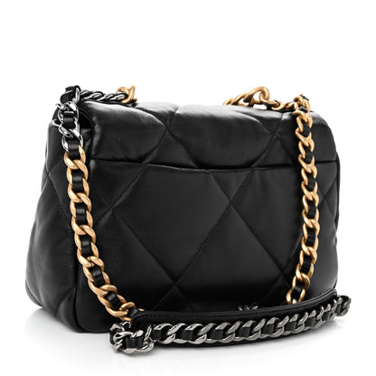 Chanel Lambskin Quilted Medium Chanel 19 Flap Black 3 of 10