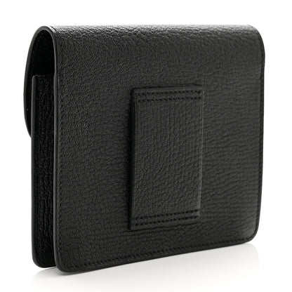 Hermes Chevre Mysore Roulis Slim Wallet Black 3 of 9