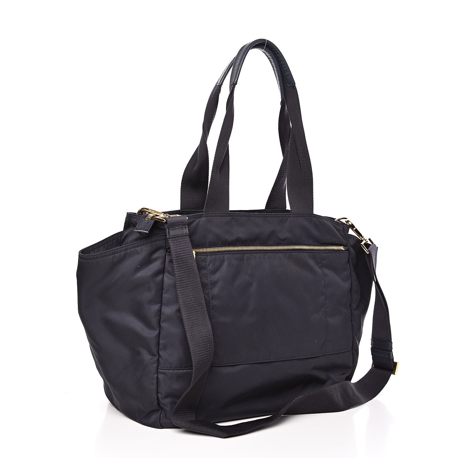 Prada Tessuto Nylon Vela Diaper Bag Blue 3 of 12