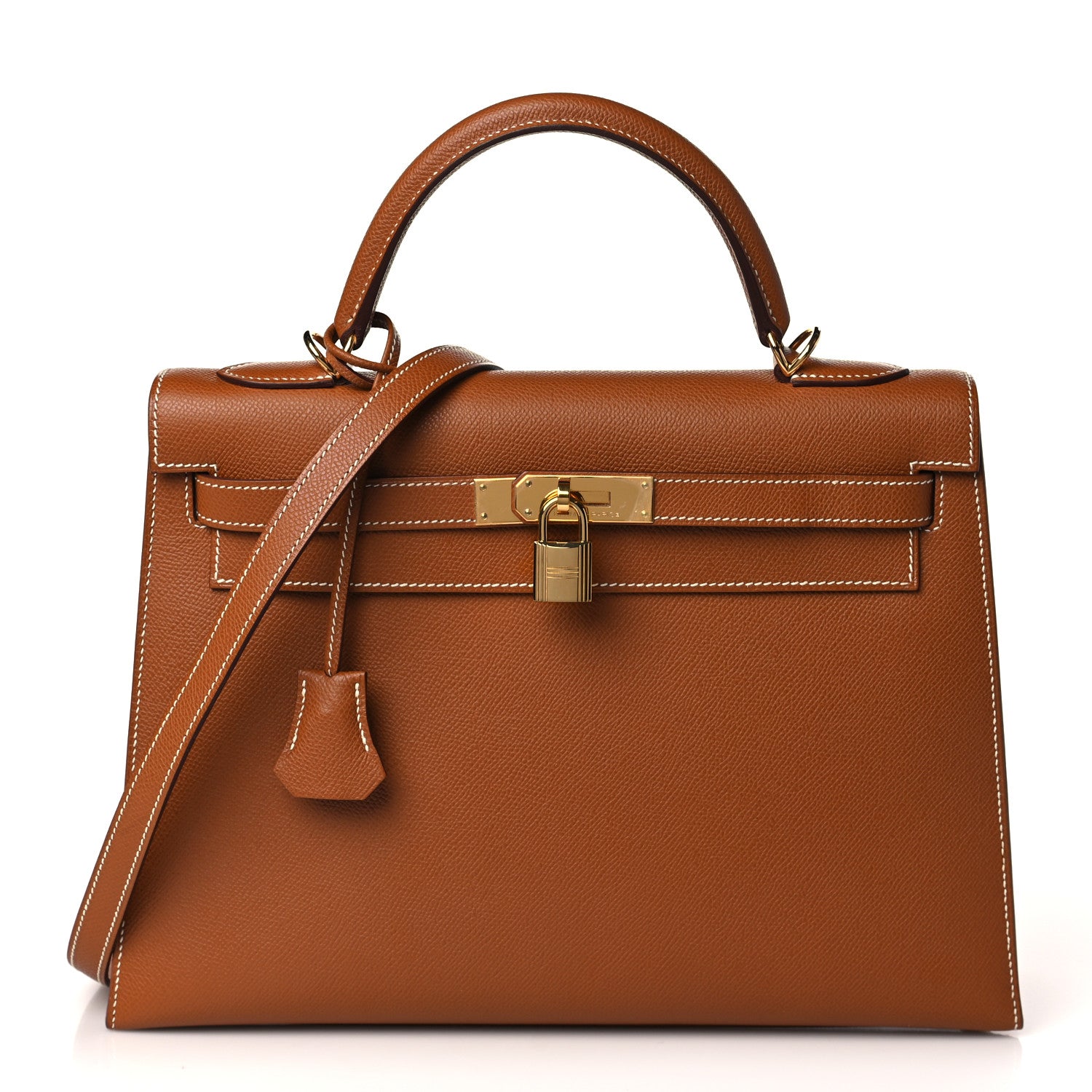 Hermes Epsom Kelly Sellier 32 Gold 1 of 9