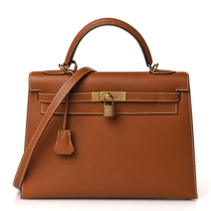 Hermes Epsom Kelly Sellier 32 Gold 1 of 9