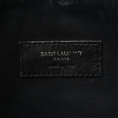 Saint Laurent Calfskin Y Quilted Monogram Loulou Shoulder Bag Black 6 of 12