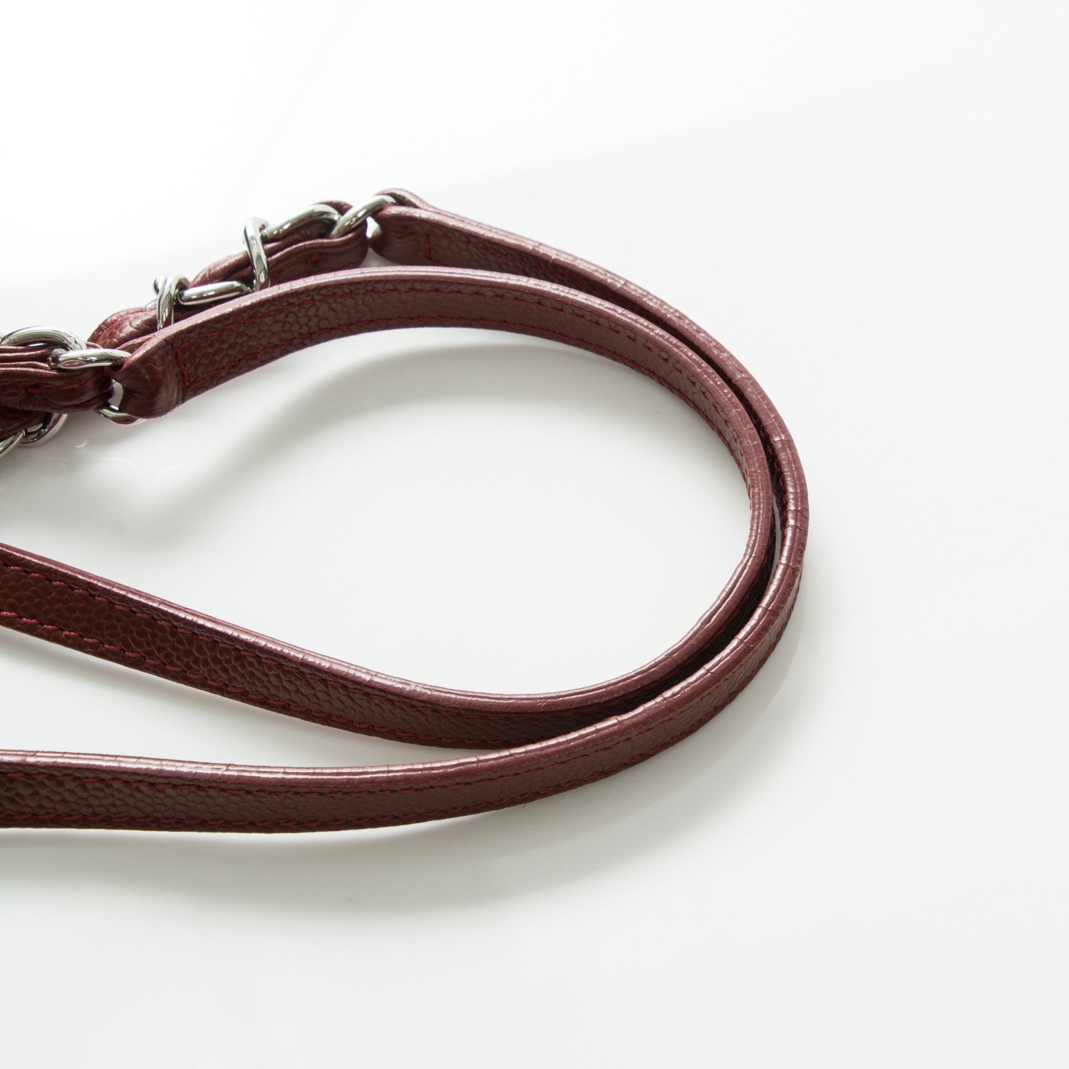 Chanel Caviar Timeless CC Soft Tote Dark Red 9 of 10