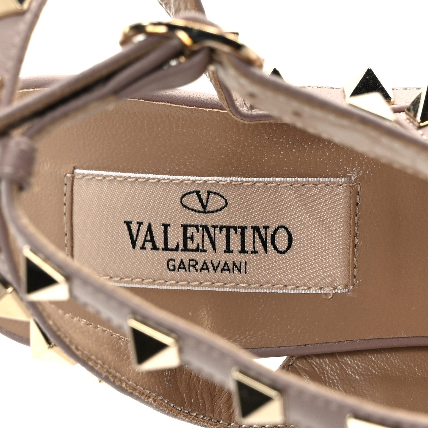 Valentino Garavani Patent Nappa Rockstud Ankle Strap 100mm Pumps 35 Black Poudre 7 of 8