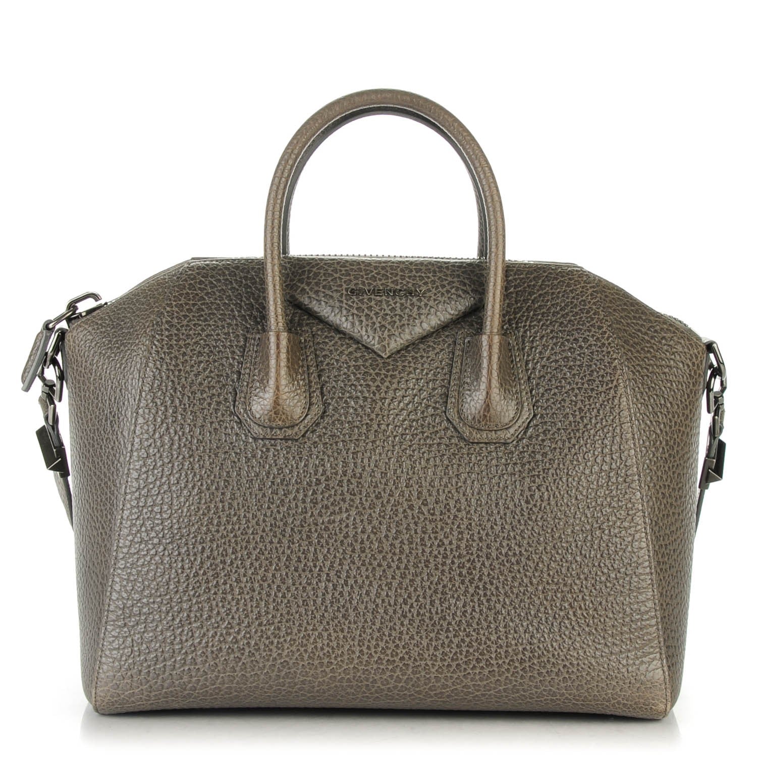 Givenchy Pebbled Calfskin Medium Antigona Grey 1 of 6