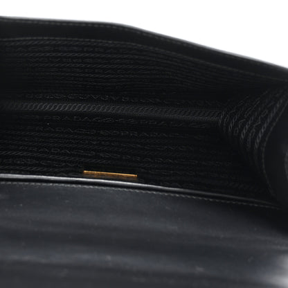 Prada Saffiano Chain Shoulder Bag Black 5 of 9