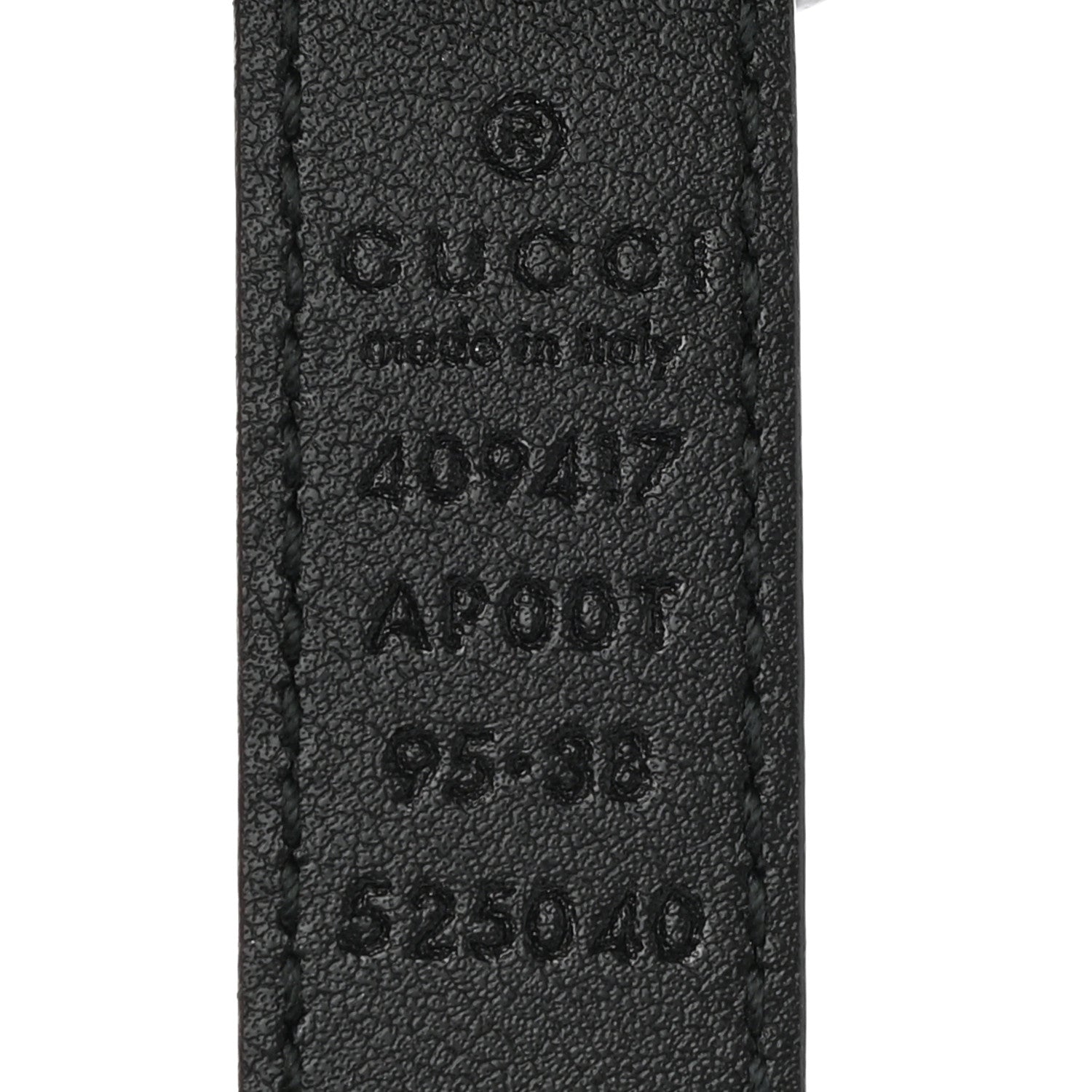 Gucci Calfskin Double G 20mm Belt 95 38 Black 3 of 5