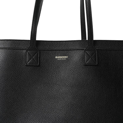 Burberry Grainy Calfskin Medium London Tote Bag Black 8 of 10