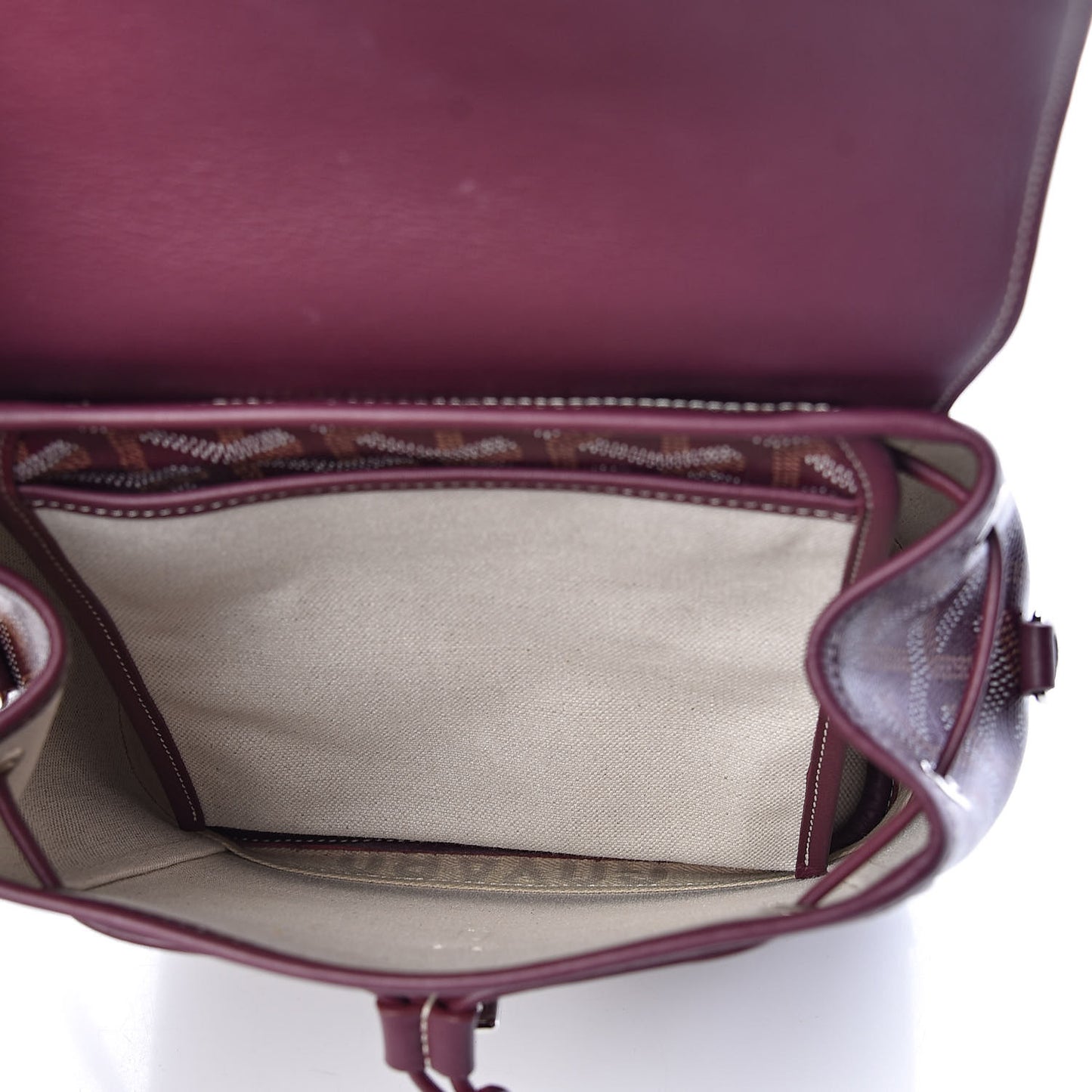 Goyardine Calfskin Mini Alpin Backpack Bordeaux