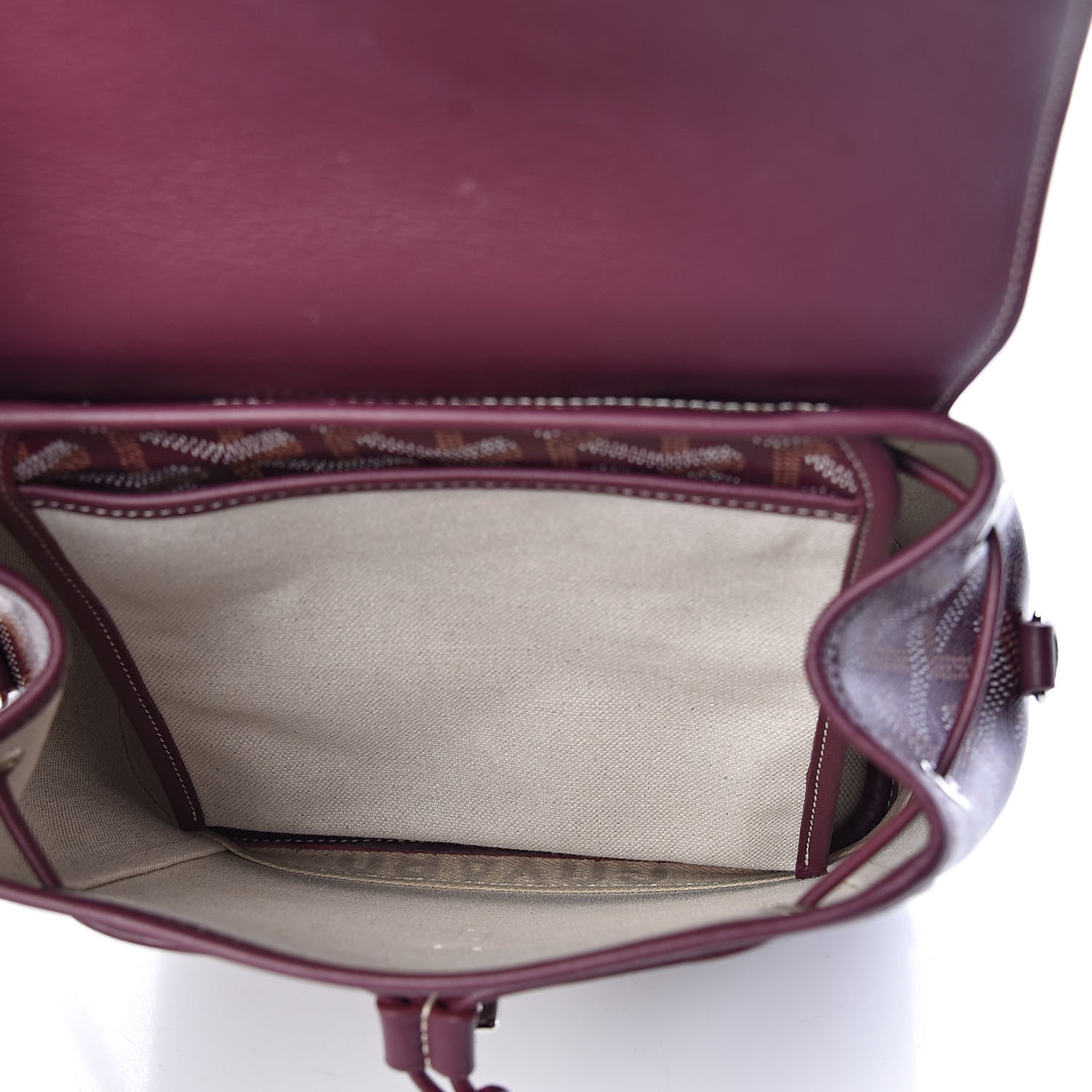 Goyard Goyardine Calfskin Mini Alpin Backpack Bordeaux 5 of 9