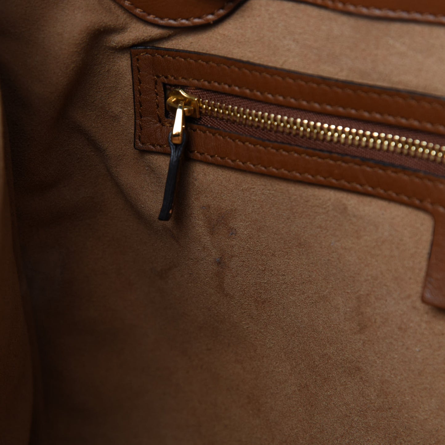 GG Supreme Monogram Medium Padlock Tote Beige Cuir