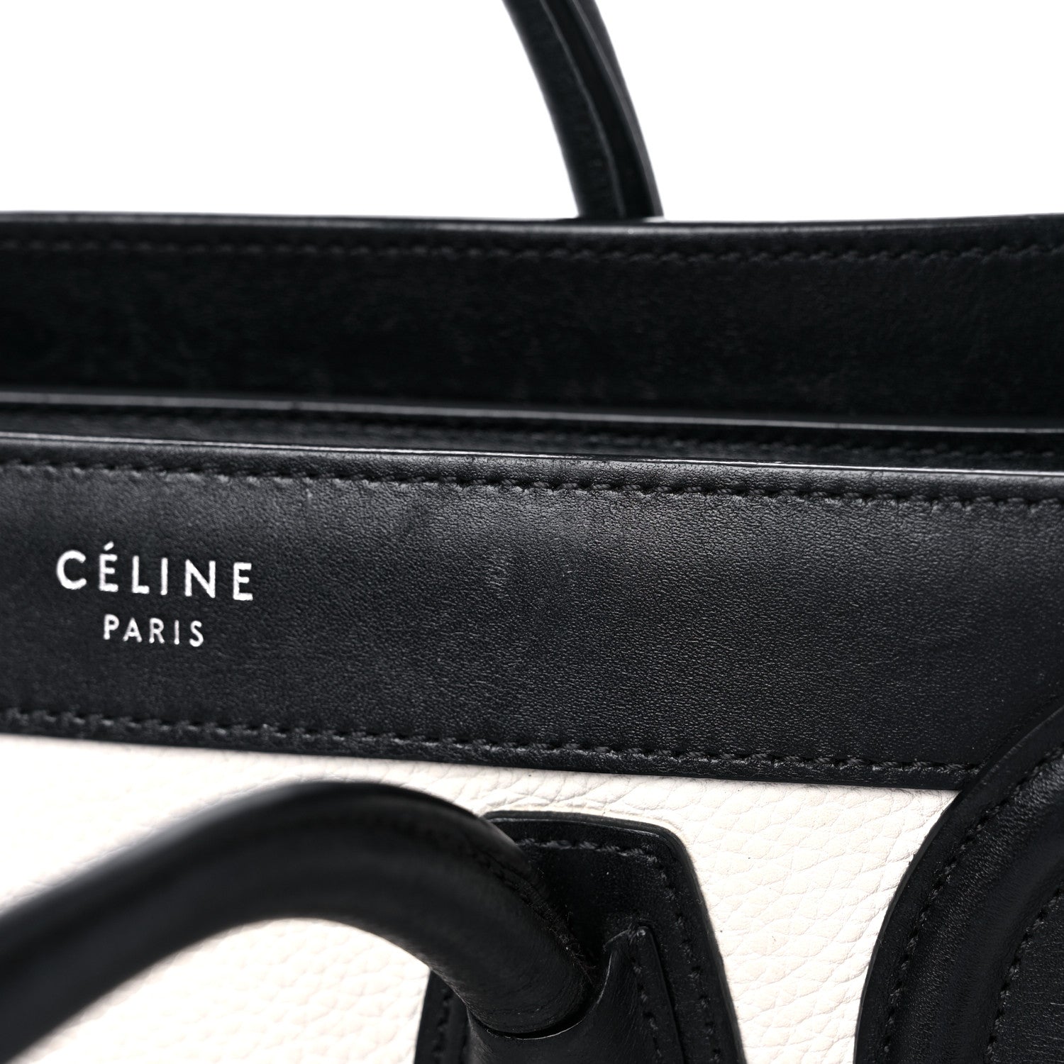 Celine Smooth Drummed Calfskin Nano Tri-Color Luggage White 18 of 18