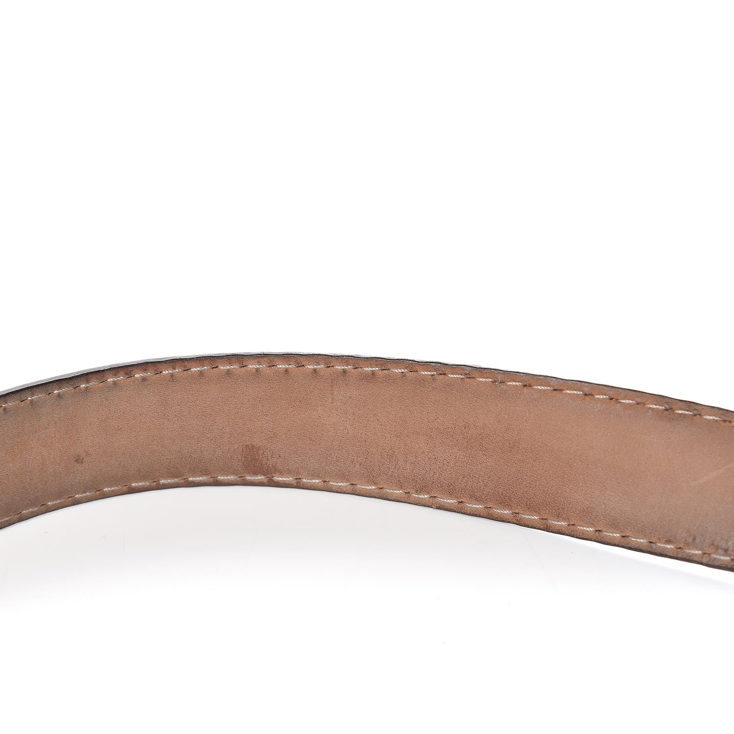 Gucci Calfskin Sculpted GG Belt 85 34 Nude 7 of 9