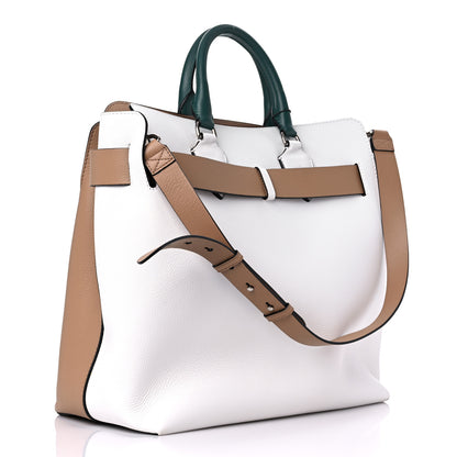 Burberry Soft Grain Calfskin Medium Belt Bag Light Camel Chalk White 3 of 10