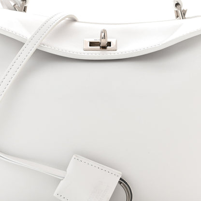 Balenciaga Natural Smooth Calfskin Mini Rodeo Top Handle Handbag Optic White 8 of 11