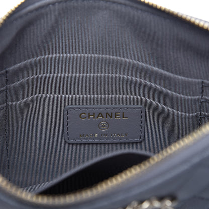 Chanel Caviar Quilted French New Wave Small CC Pouch Grey 8 of 11