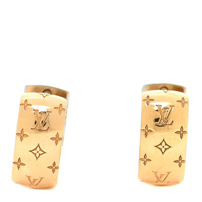 Louis Vuitton Nanogram Earrings Gold 1 of 5