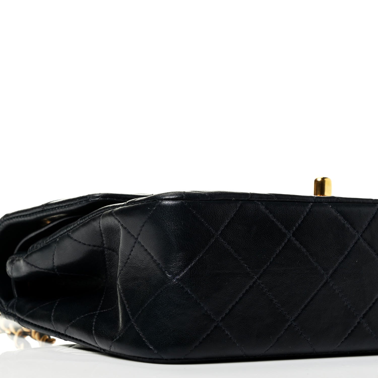 Chanel Lambskin Quilted Small Double Flap Navy 8 of 9