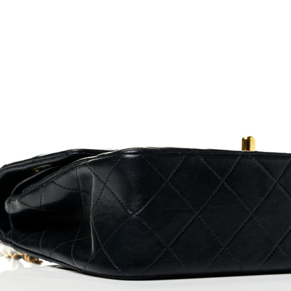 Chanel Lambskin Quilted Small Double Flap Navy 8 of 9