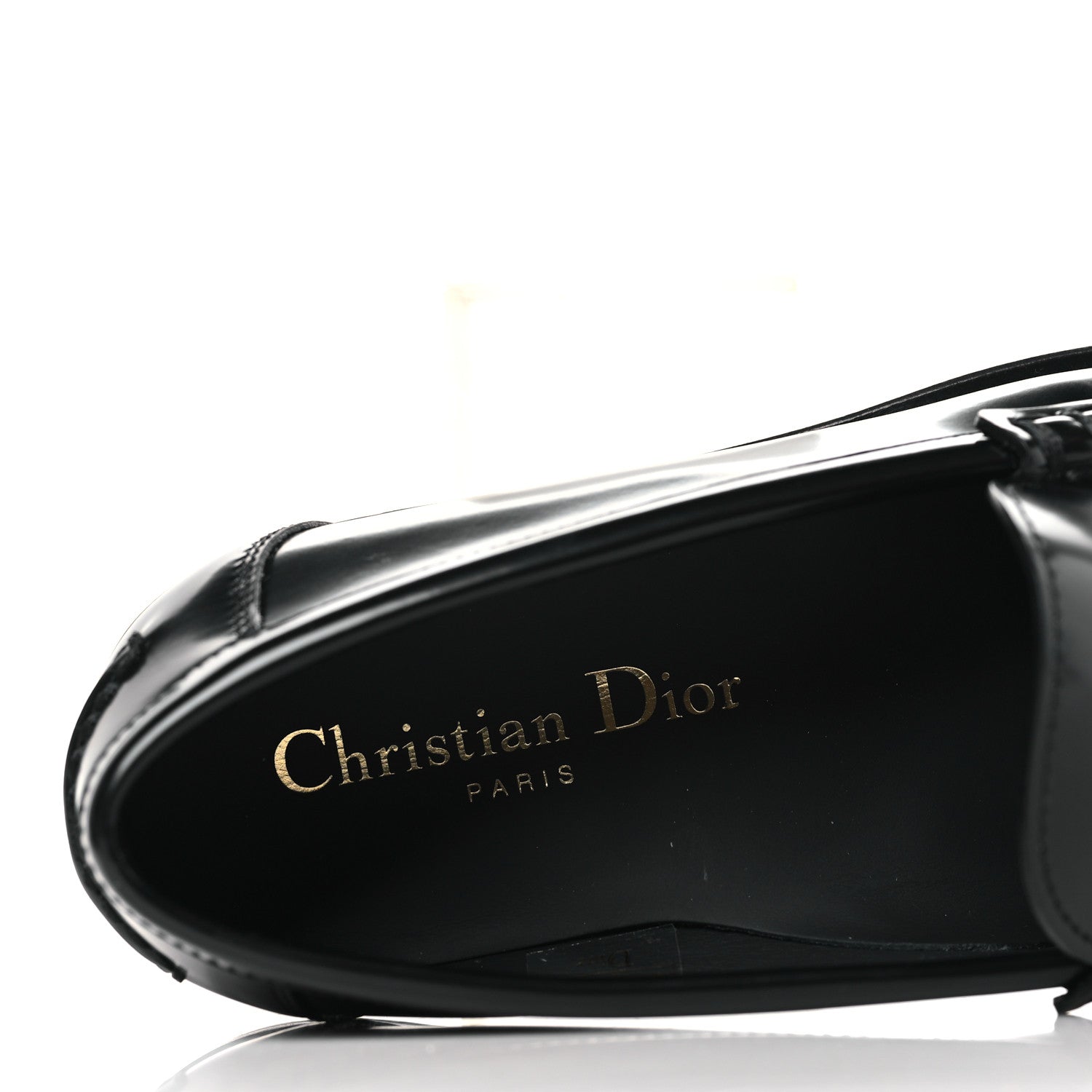 Christian Dior Brushed Calfskin The D-Academy Loafers 35.5 Black