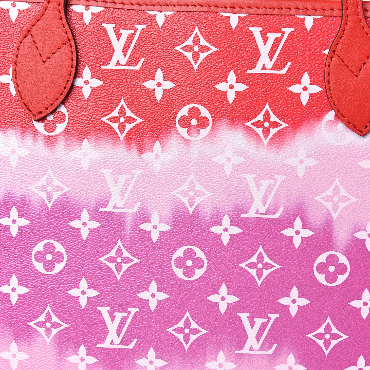 Louis Vuitton Monogram Escale Neverfull MM Rouge 10 of 10