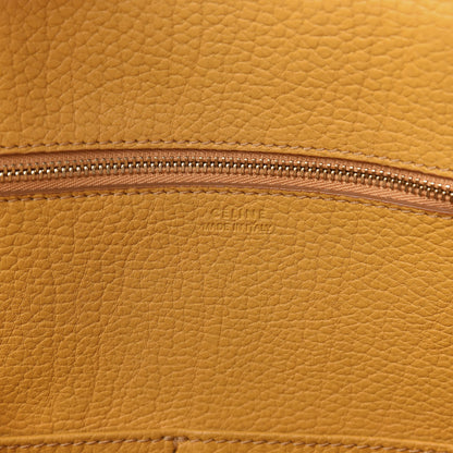 Celine Crisped Calfskin Small Tie Knot Tote Saffron 10 of 12
