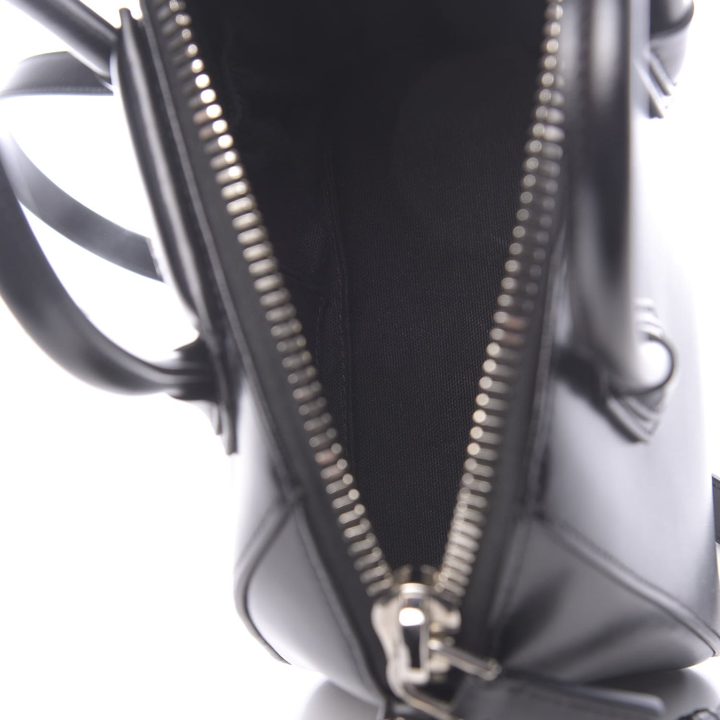 Shiny Lord Calfskin Mini Antigona Black