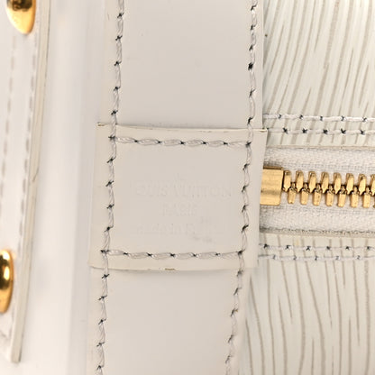 Louis Vuitton Epi Love Lock Alma BB White 6 of 9