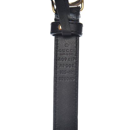 Gucci Calfskin Double G 20mm Belt 105 42 Black 4 of 7
