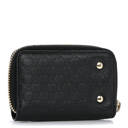 Gucci Microguccissima Zip Around Key Case  Black 3 of 9