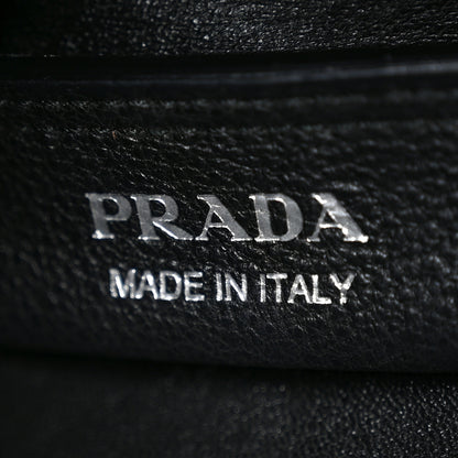 Prada Vitello Daino Soft Large Dynamique Tote Black 6 of 9