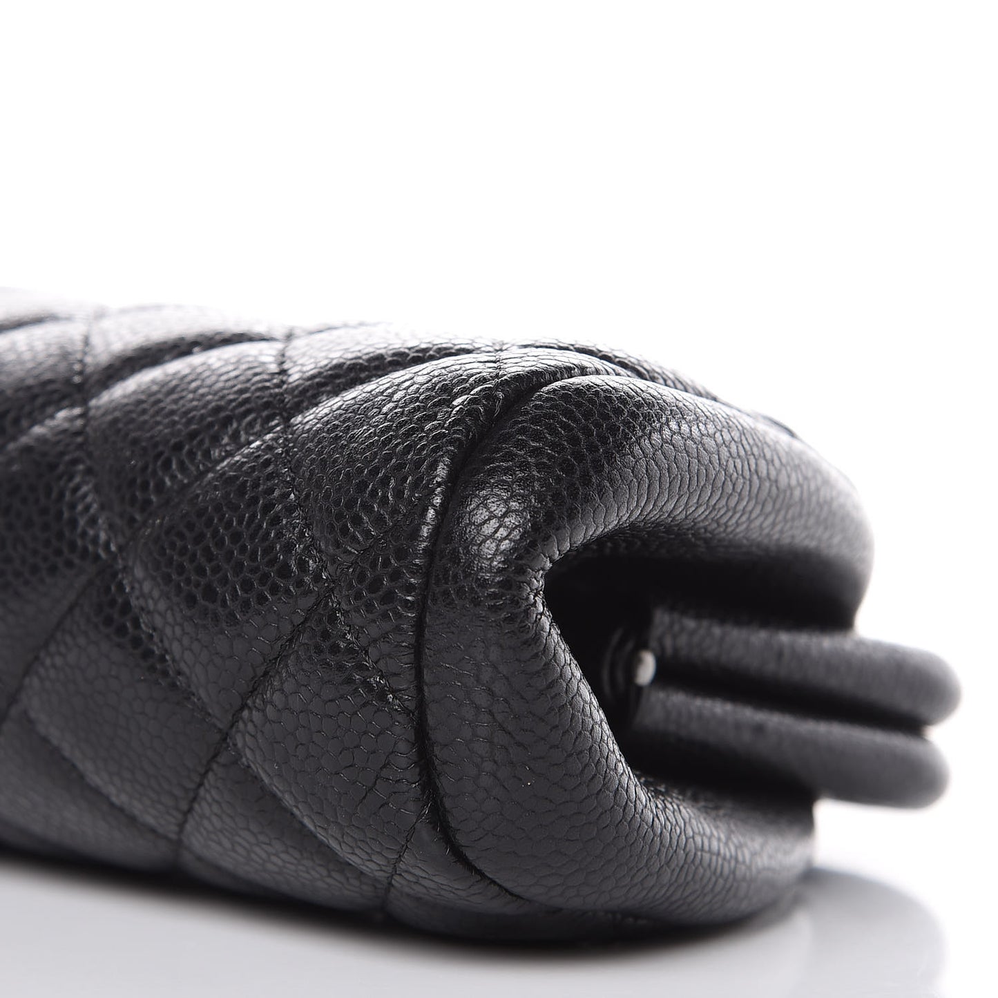 Caviar Quilted Timeless Clutch Black