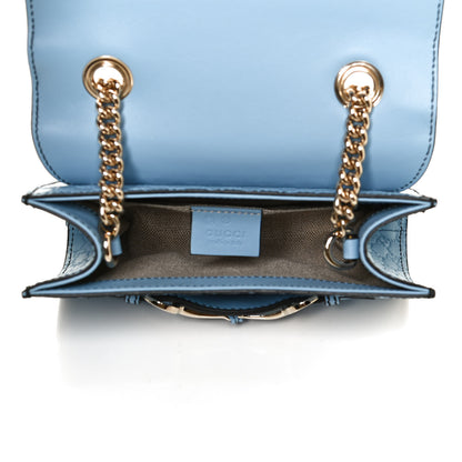 Gucci Soft Microguccissima Mini Emily Chain Shoulder Bag Mineral Blue 5 of 10
