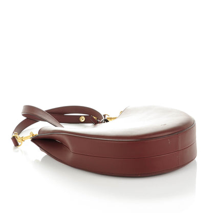 Celine Natural Calfskin Small Hobo Burgundy 4 of 7