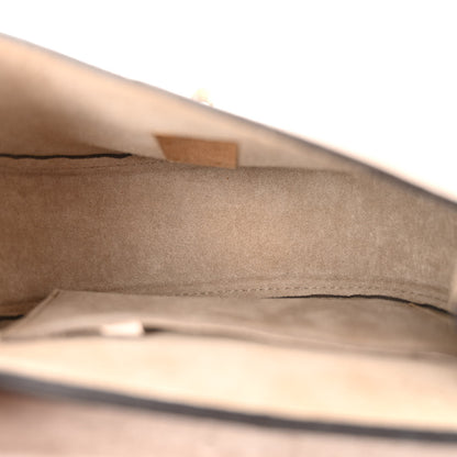 Chloe Suede Smooth Calfskin Mini Drew Shoulder Bag Motty Grey 4 of 9