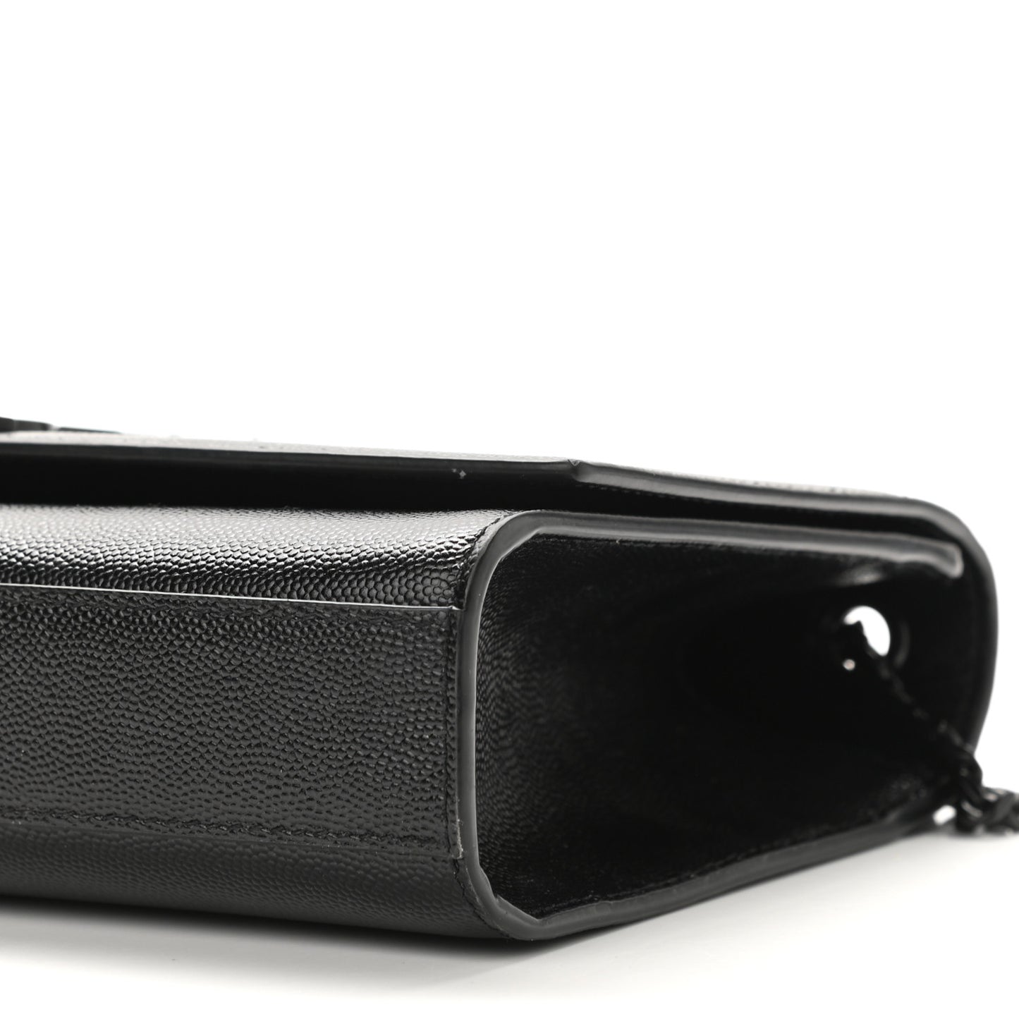 Grain De Poudre Medium Classic Monogram Kate Satchel Black