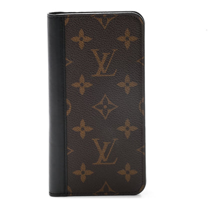 Louis Vuitton Monogram iPhone XS Max Folio Case Black 1 of 8